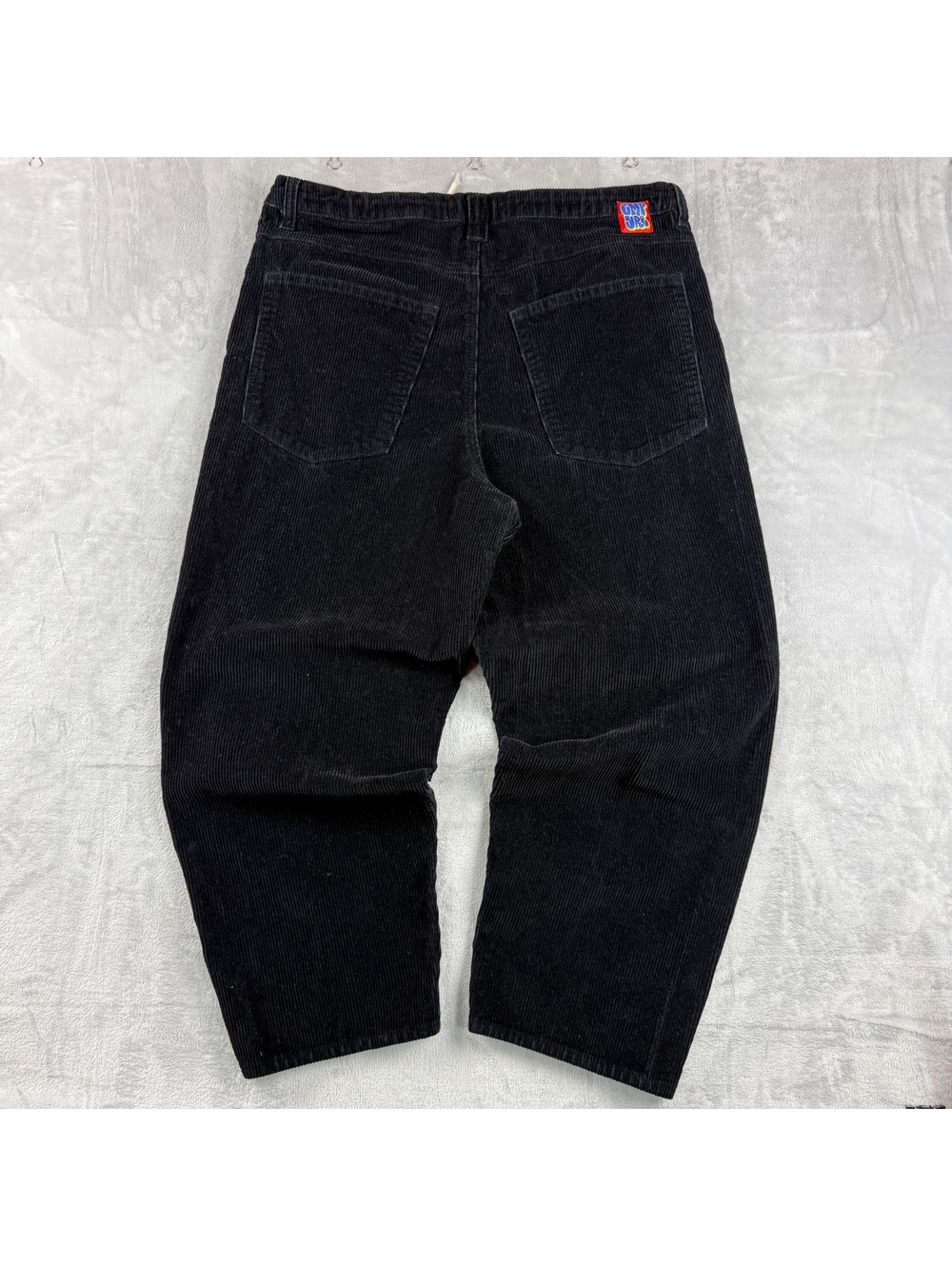 Empyre Men’s 38 Black Corduroy Pants Skate Baggy Loose Y2K Streetwear Wide Leg